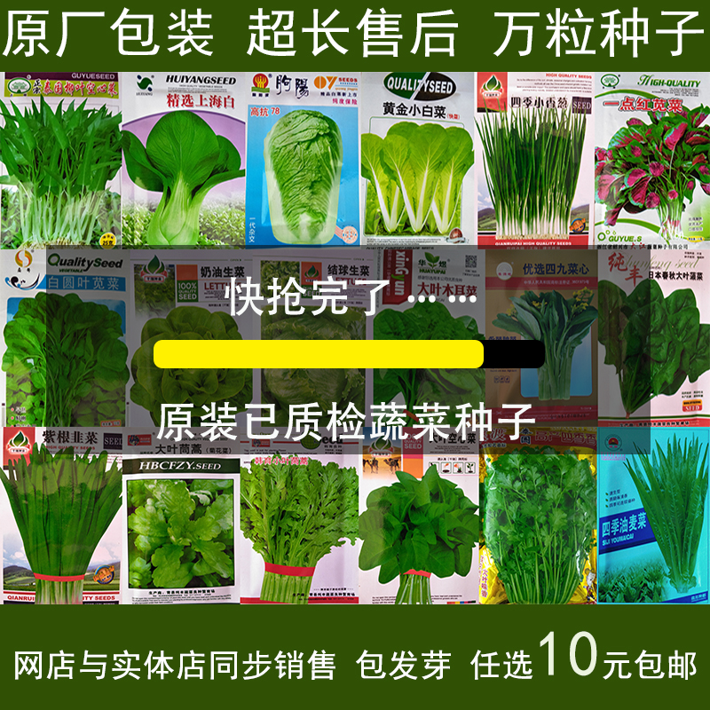 查看淘宝蔬菜种子四季播种青菜菜籽菜种阳台庭院家庭园艺夏季香菜菠菜