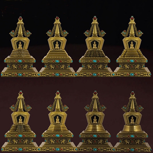 大号 藏传佛教用品 纯银 进口尼泊尔纯手工 十相自在 法轮嘎乌盒 大号