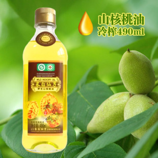 山核桃 核桃油有机认证冷榨山核桃油含dha补脑准妈妈孕妇食用 长白