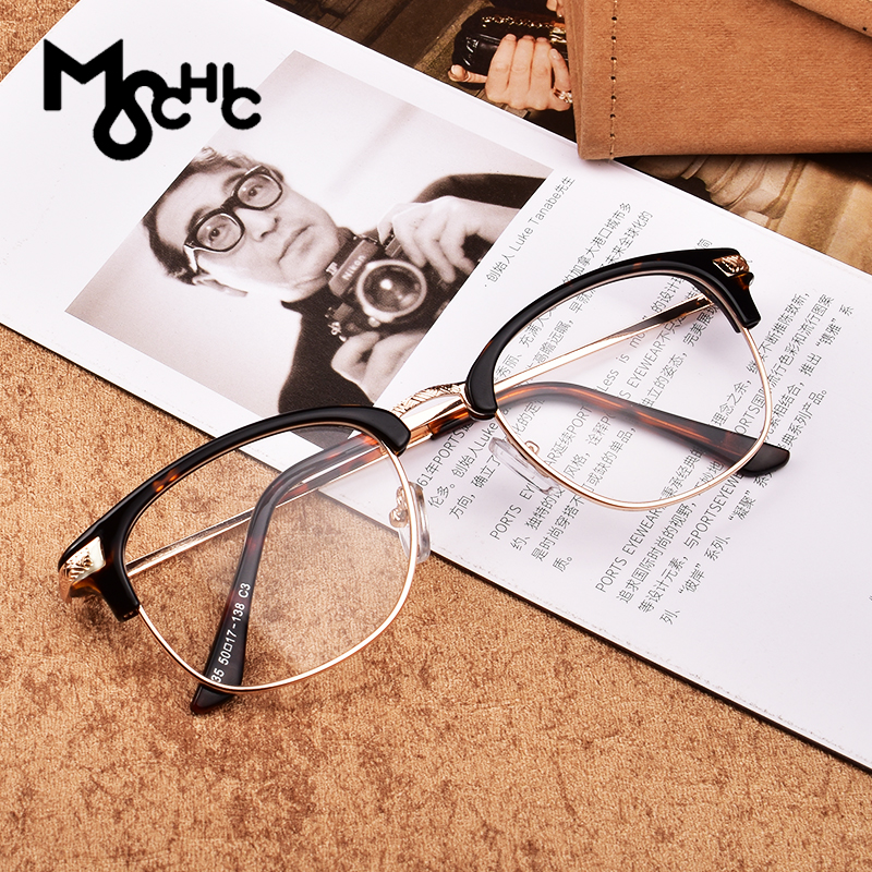 薛之谦同款眼镜框复古半框眼镜架大框近视眼镜