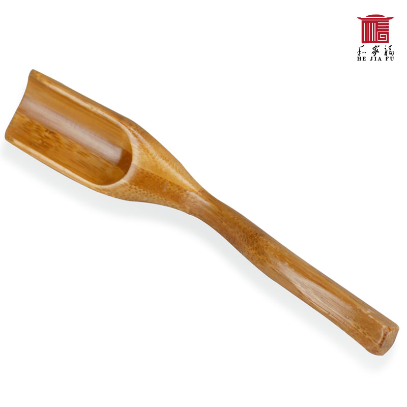 茶道零配 茶具配件 茶叶勺 竹配件 本色竹制茶勺
