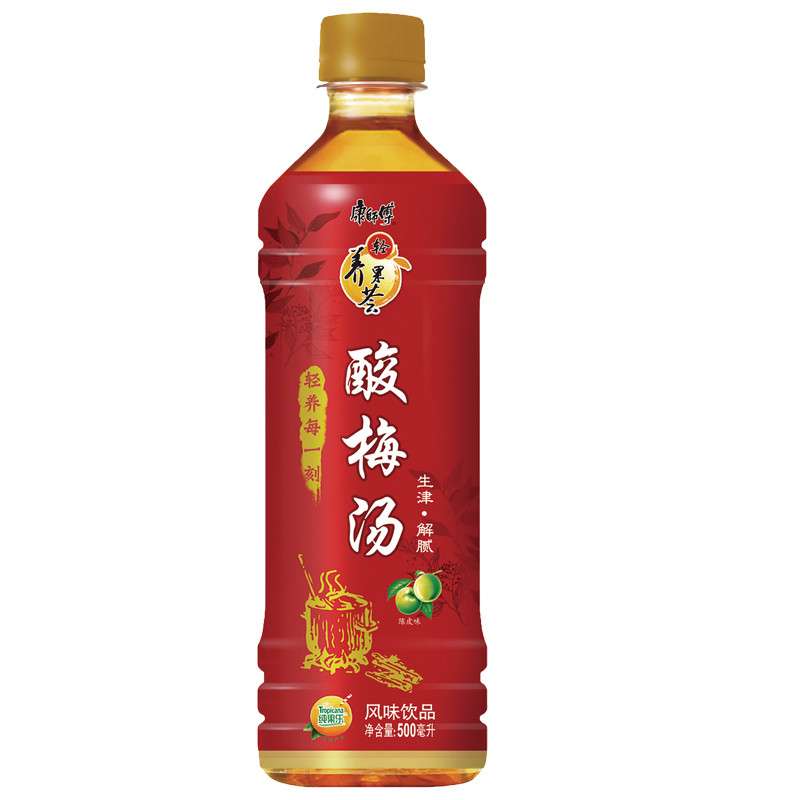 17年新货康师傅酸梅汤500ml*15瓶 整箱装 夏日解渴包邮