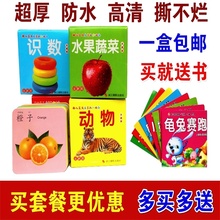 6岁 启蒙认物宝宝幼儿童认字有图无图识字卡片早教书籍0 撕不烂