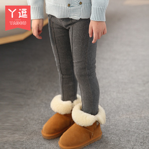 女童加绒加厚打底裤1-6岁