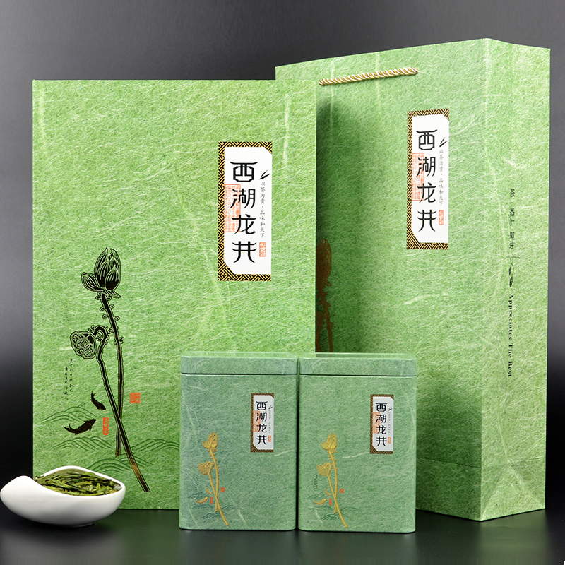 2017新茶 杭州西湖龙井礼盒装 明前特级绿茶 浓香型茶叶茶农直销