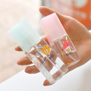 可爱卡通透明方形喷雾瓶