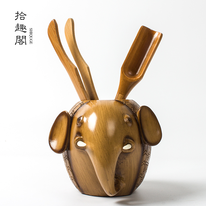 茶道六君子筒笔筒茶道零配功夫茶零配茶具配件茶则茶勺杯夹 包邮