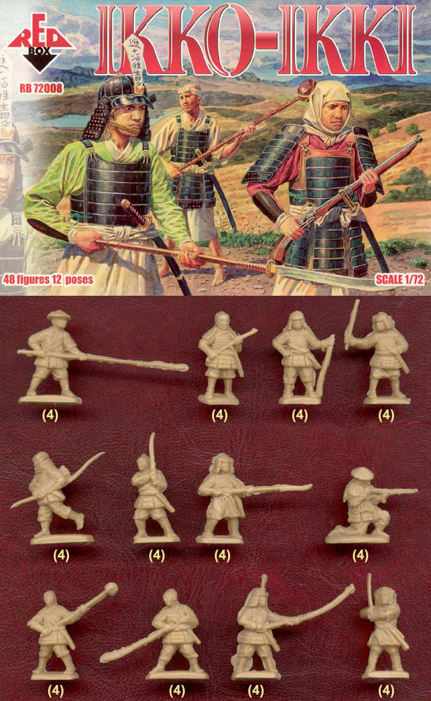 redbox古代兵人模型1:72 日本战国 ikko-ikki 日本幕府将军72009