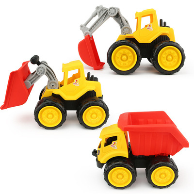 2岁儿童挖掘机玩具车大号推土机男孩四轮挖土
