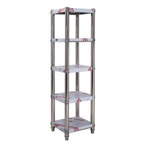 加厚厨房正方形不锈钢置物架多层收纳架 两层