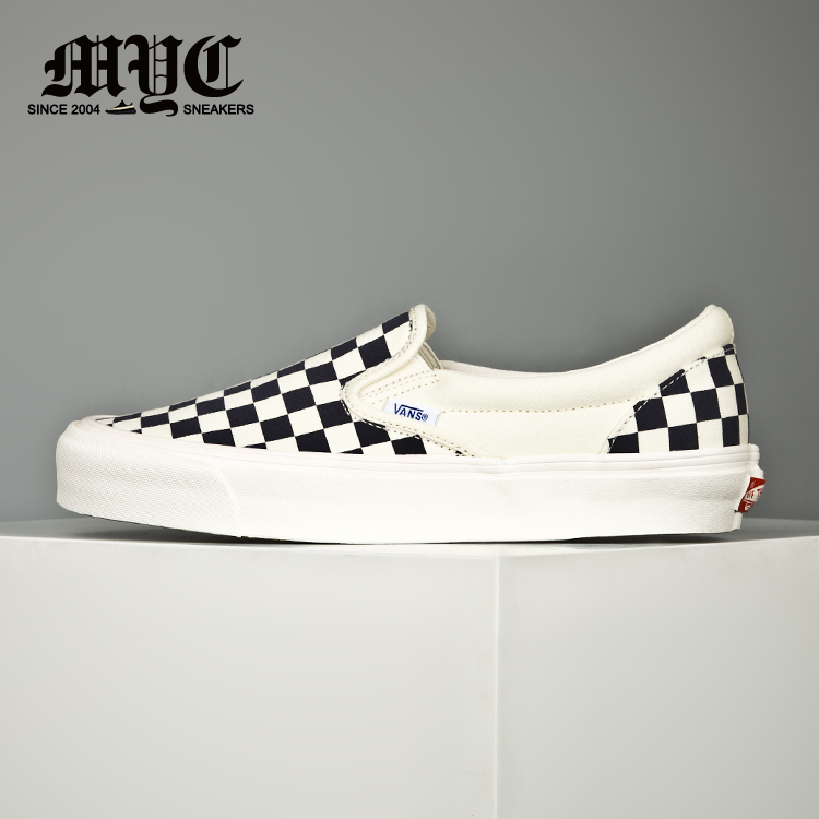 【myc】范斯 vans slip on vault棋盘格男女帆布鞋 vn