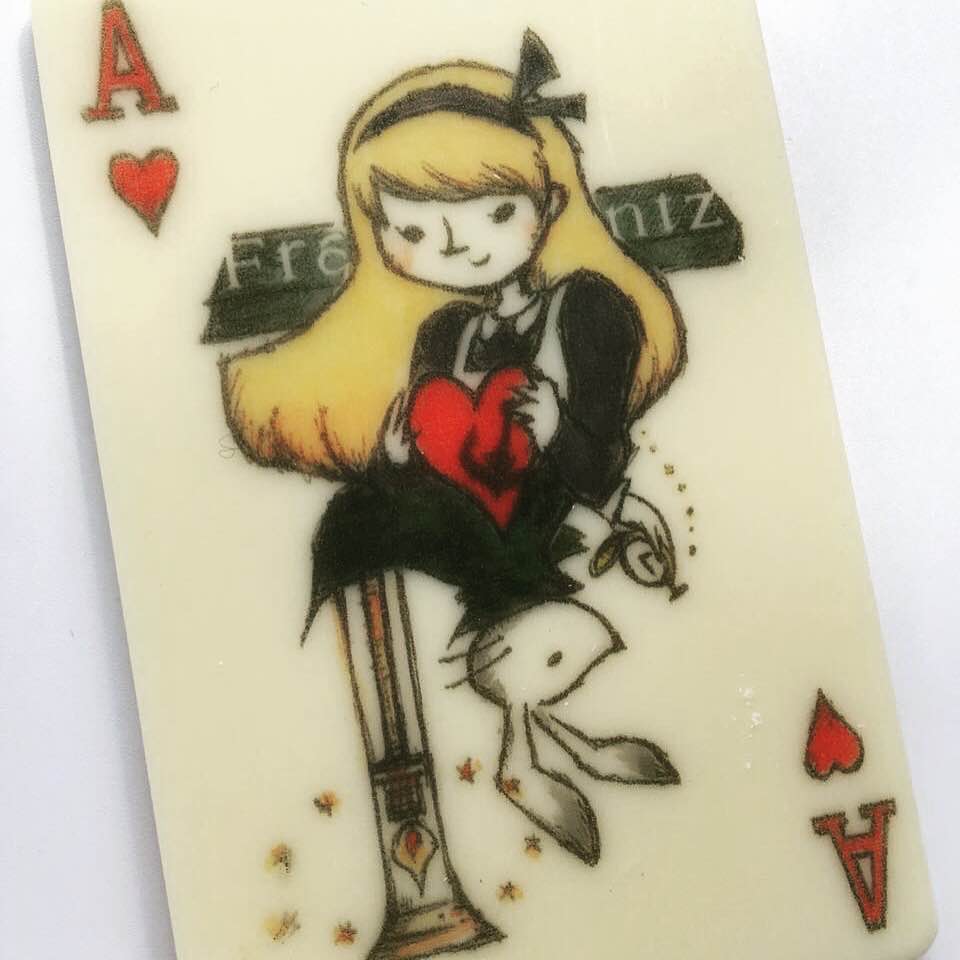 【限定款】 日本frantz 爱丽丝梦游仙境主题巧克力梦幻扑克牌 5枚