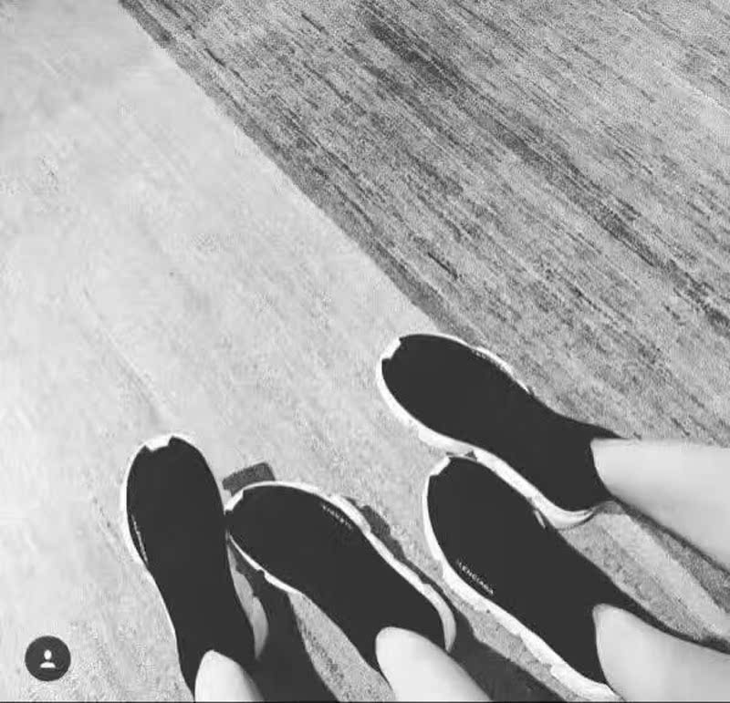 黑色休闲袜子春夏唐嫣情侣弹力厚底鞋潮运动女