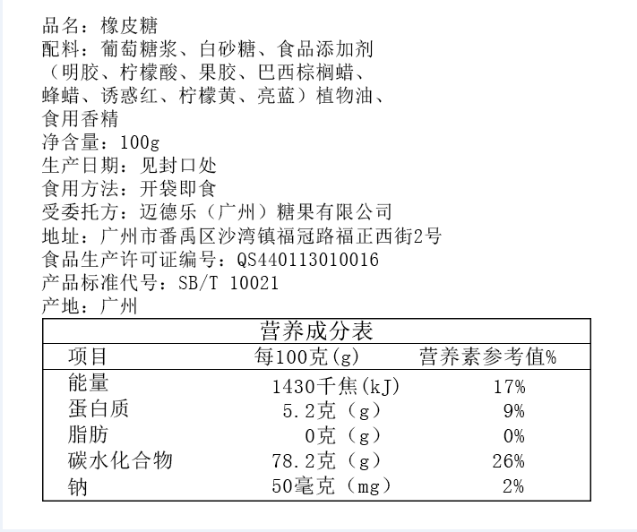 爱有梅有 散装橡皮糖100g 软糖qq糖果办公休闲零食特产小吃蜜饯礼