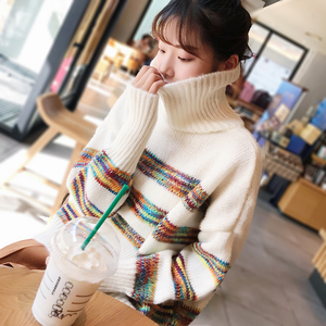 百搭宽松高领毛衣