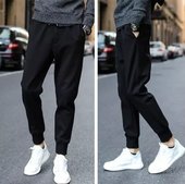 休闲裤 青少年潮牌束脚裤 男小脚长裤 夏季九分哈伦裤 修身 秋季运动裤