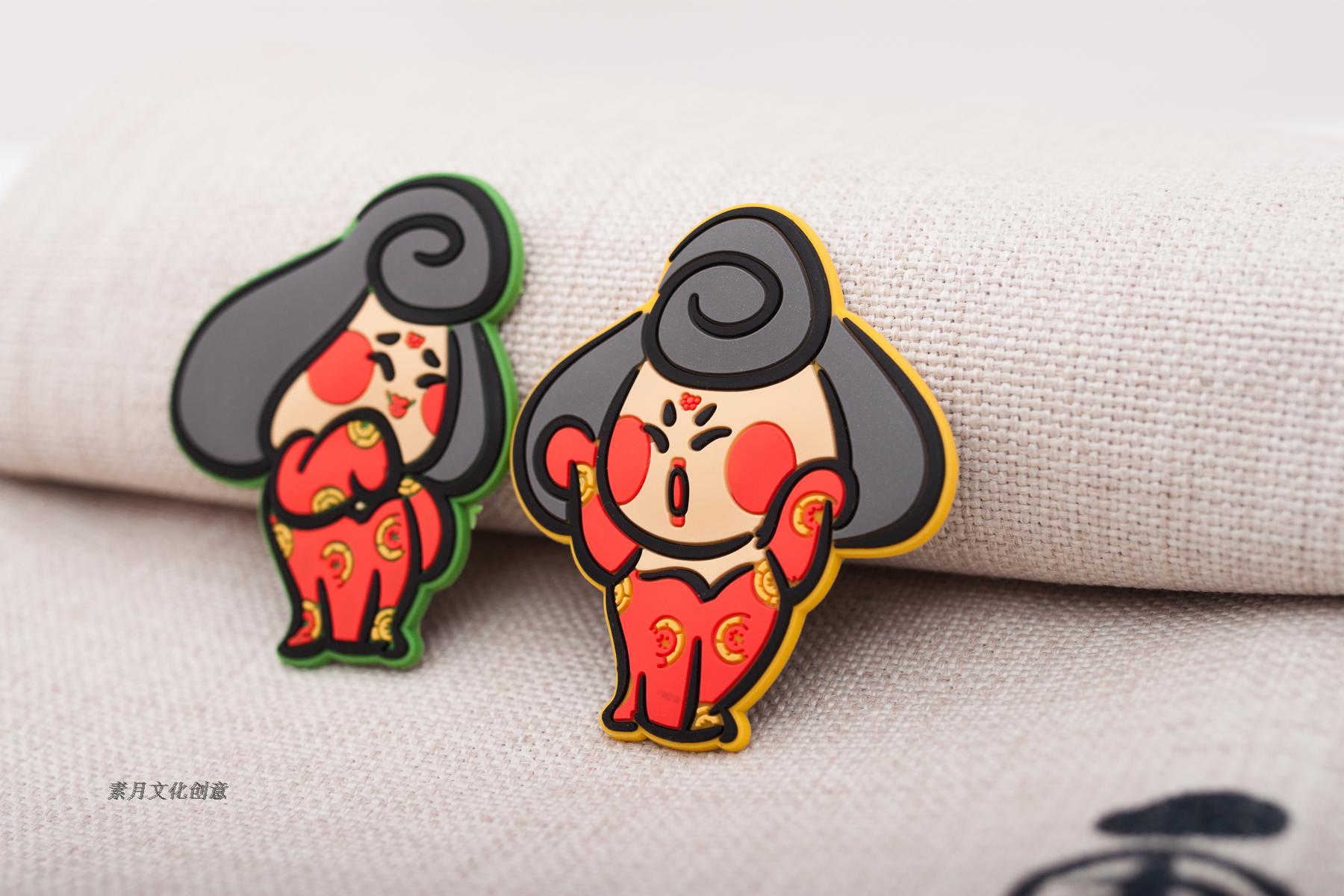 西安旅游纪念品\/陕西历史博物馆 唐妞 冰箱贴红