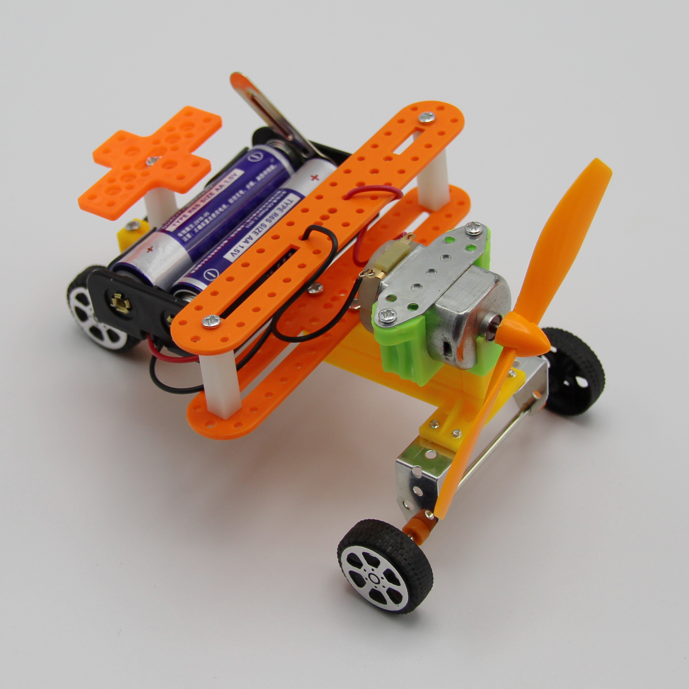 电动滑行飞机模型儿童手工diy 小学生科技创新小制作发明材料玩具