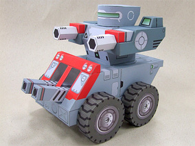 卡通坦克纸模型 戒女星 坦克 diy手工折纸儿童玩具 卡通装甲车