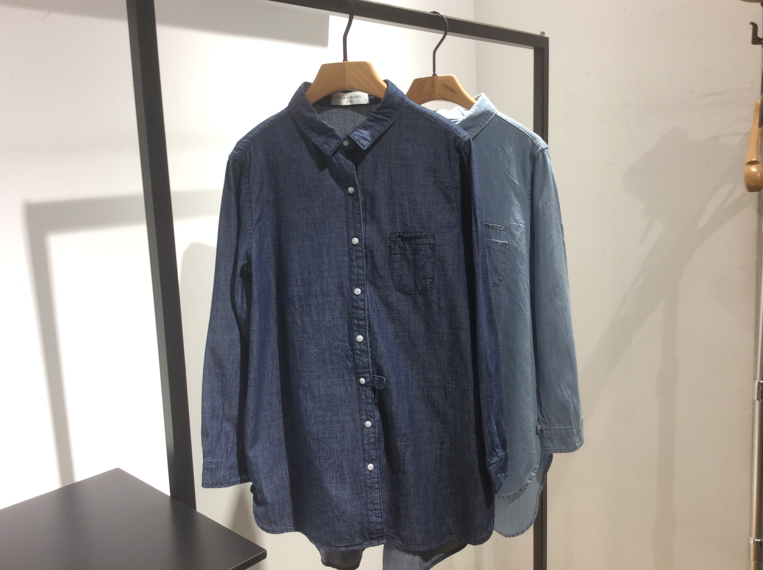 正品[长款牛仔衬衫]快鱼长款牛仔衬衫评测 牛仔衬衫 女 长款图片_惠惠购物