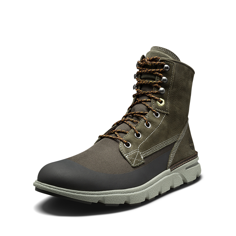 timberland/添柏岚男鞋17秋冬新款舒适轻便拼接高帮靴