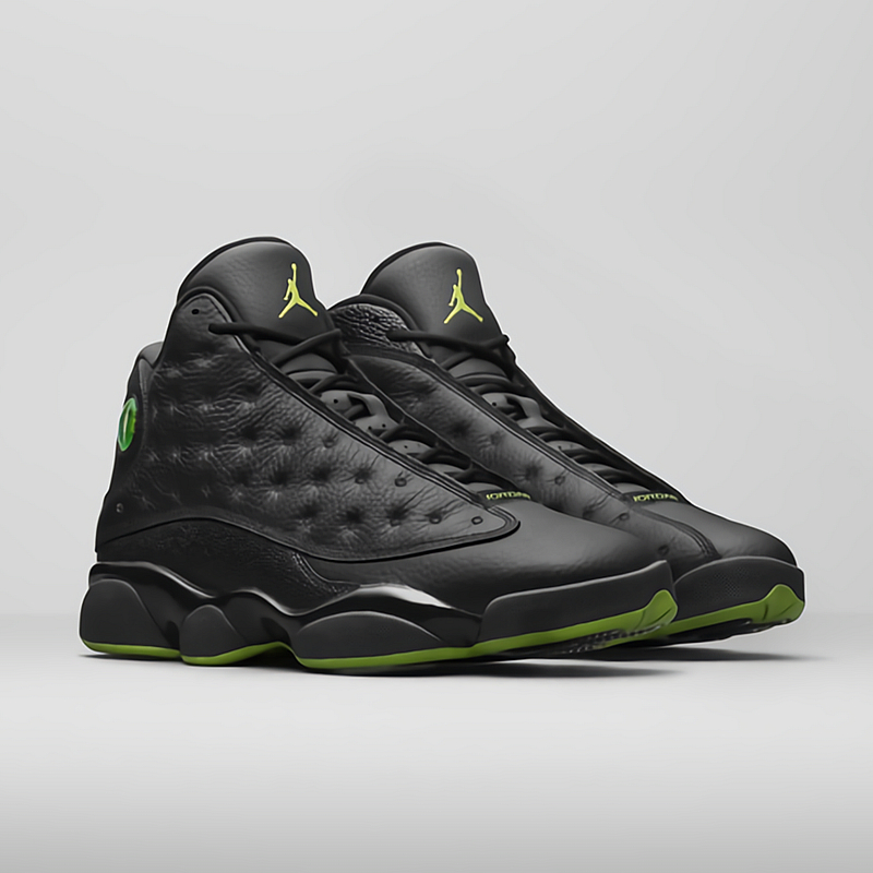 air jordan 13 altitude aj13 黑绿珍珠鱼皮 414574 414571 042