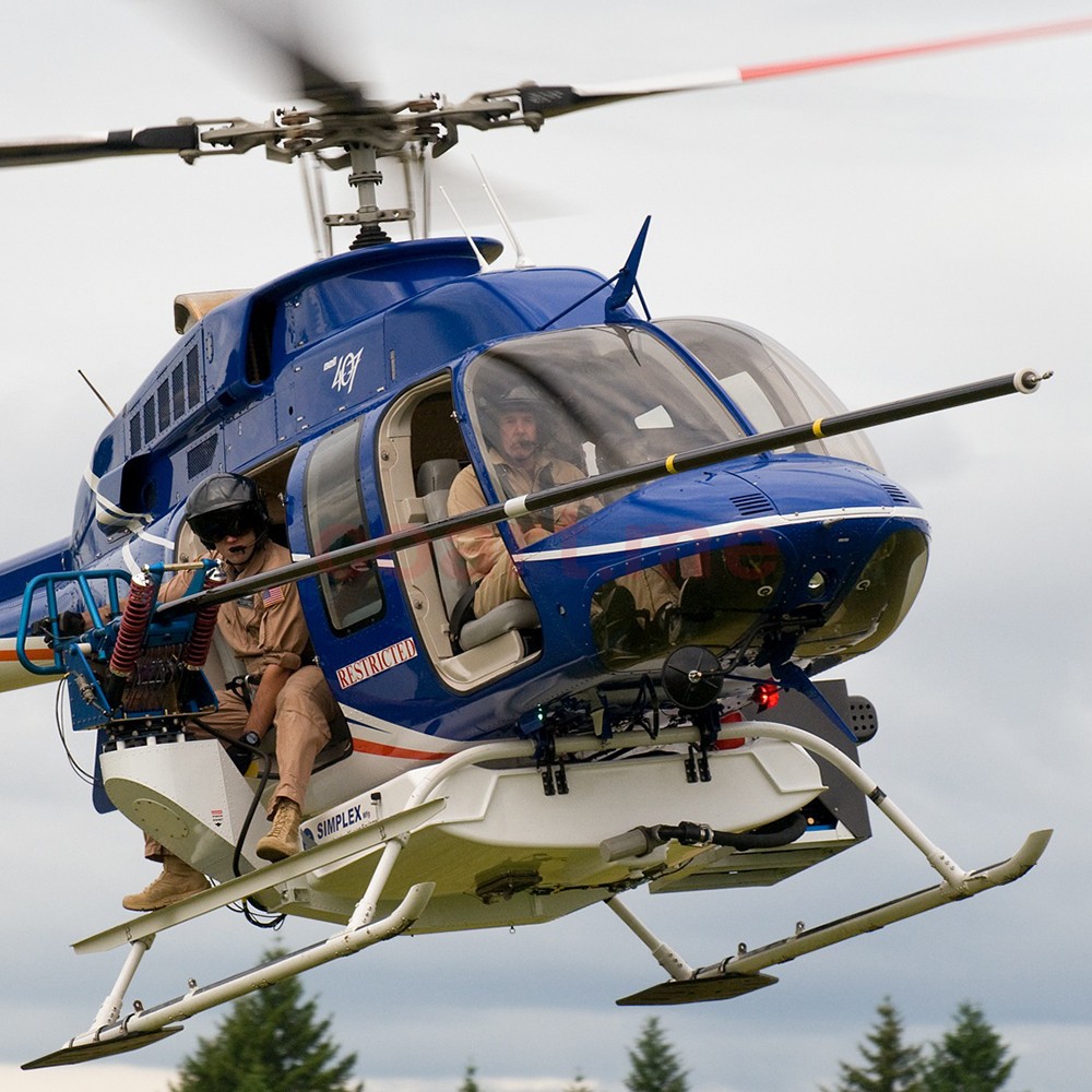 直升机飞机租赁贝尔bell206航空摄影测量电力巡线农林飞防安全