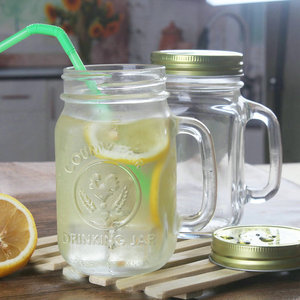 透明鸡公杯玻璃杯带盖