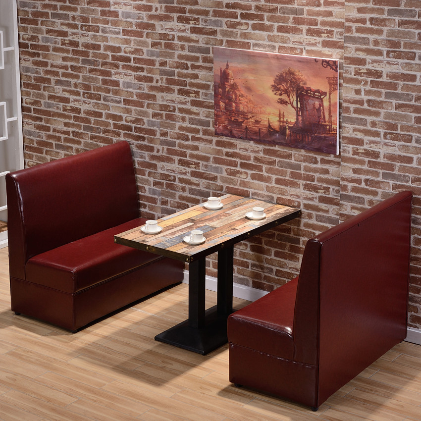 咖啡厅沙发西餐厅沙发奶茶店沙发酒吧沙发卡座沙发定制桌椅组合.