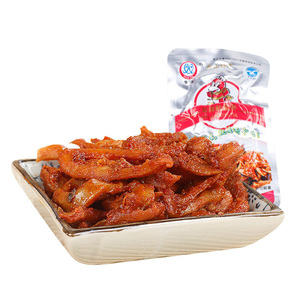 华泽麻辣鱿鱼条500g 香辣味鱿鱼须片手撕鱿鱼