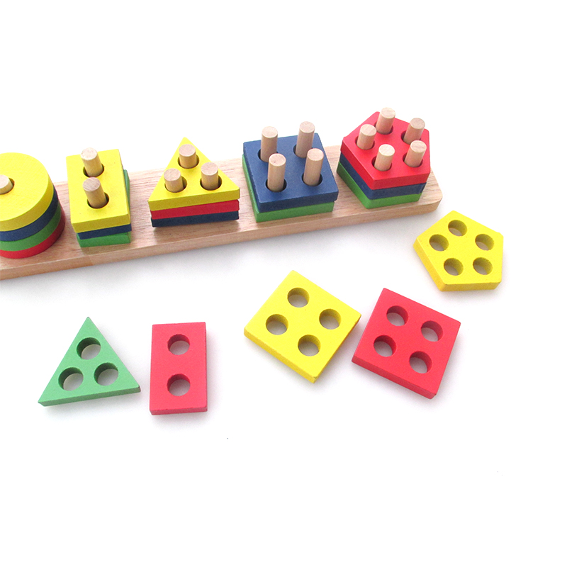 蒙氏蒙台蒙特梭利家庭数学宝宝幼儿童蒙氏早教教具0-3岁玩具套柱
