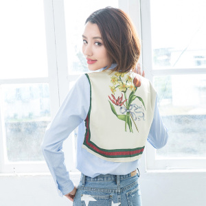 大牌高端印花长袖衬衫