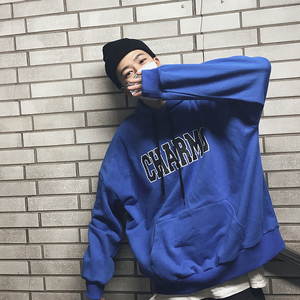 学生连帽加绒卫衣