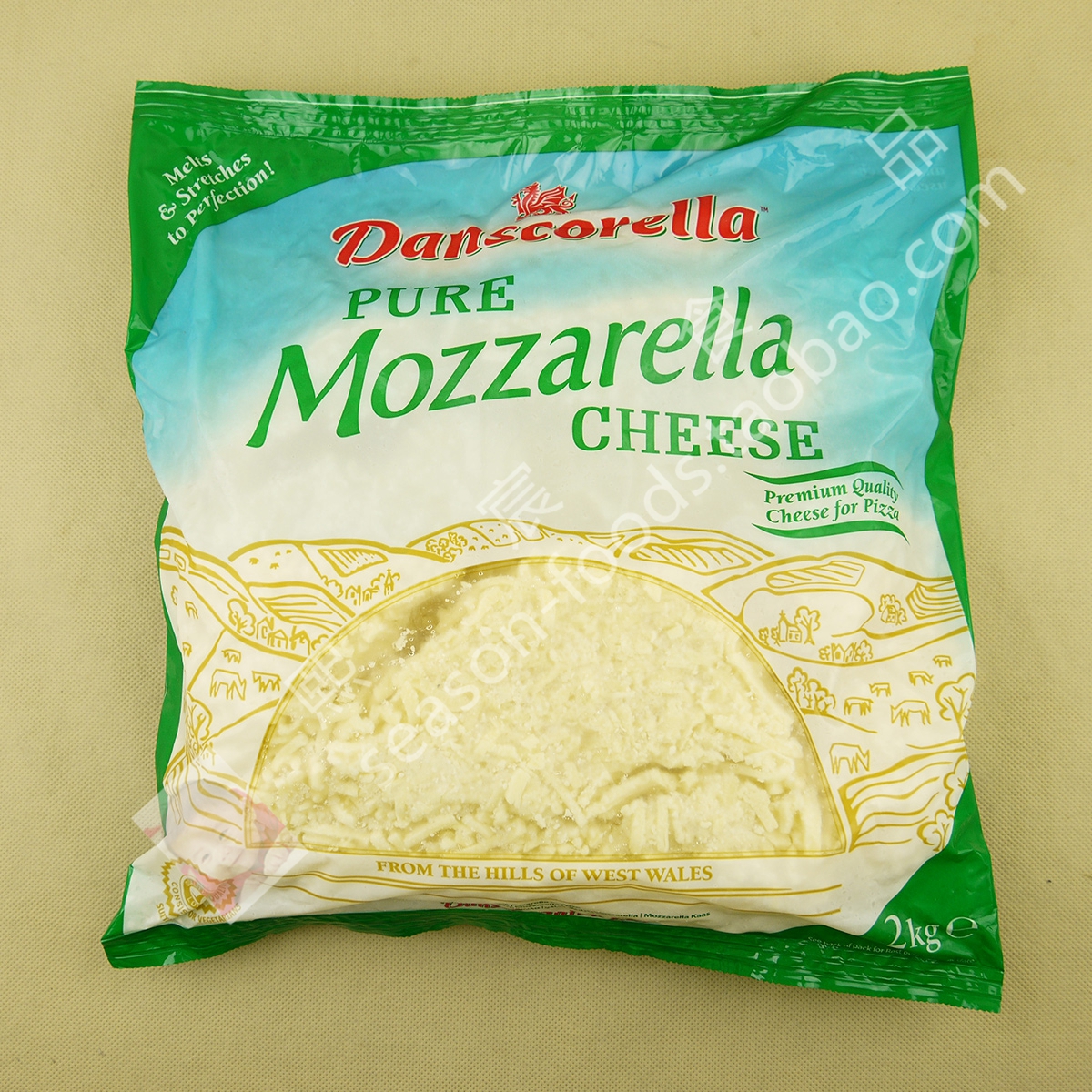 milkana shredded mozzarella cheese 百吉福 马苏里拉芝士碎/丝