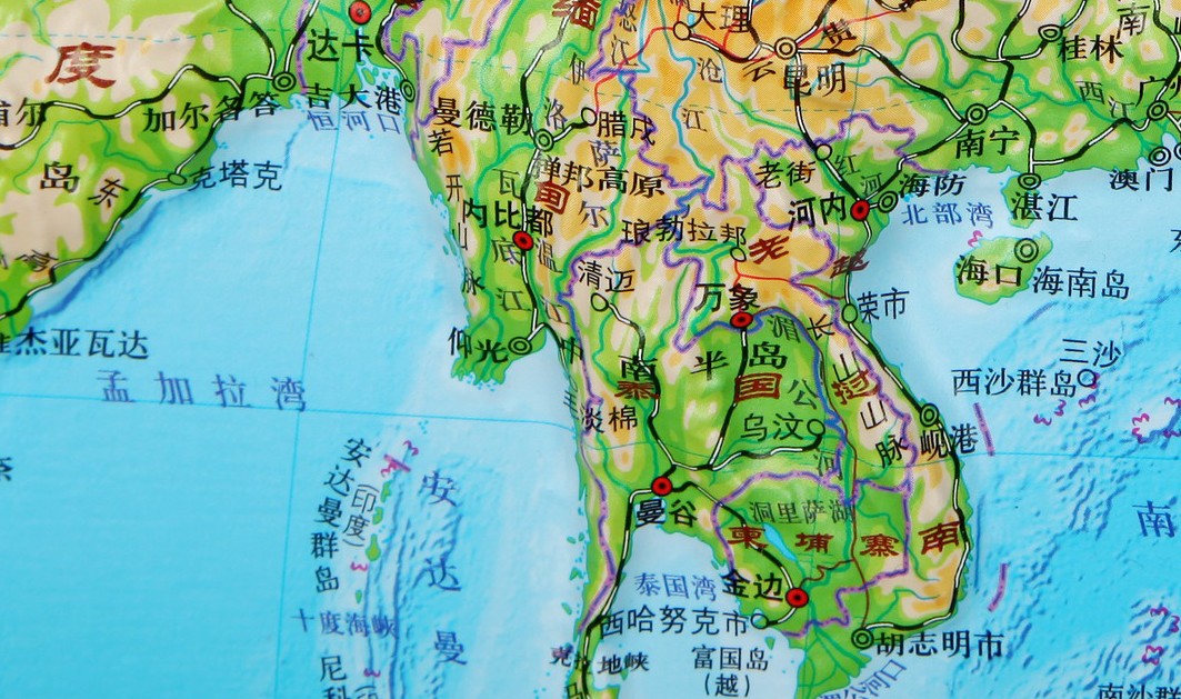 74米 精细3d凹凸立体地图挂图 地形图 地势地貌一目了然 正版发货快