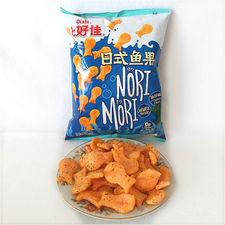 上好佳日式鱼果海苔味50g 膨化食品怀旧零食好吃的儿童小吃零嘴