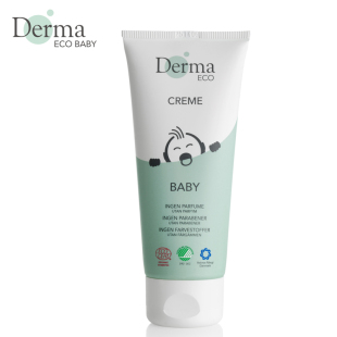 润肤霜 丹麦代购正品derma baby德玛婴儿系列有机润肤霜面霜100ml eco