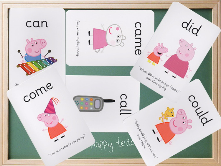 小猪佩奇英文原版 peppa pig flash cards 粉红猪小妹