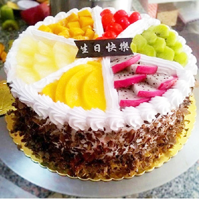 定制创意个性新鲜欧式水果拼盘生日蛋糕北京深圳广州天津同城配送
