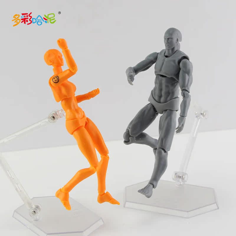 figma素体模型 活动关节男女素体手办美术人体模型绘画人偶摆件