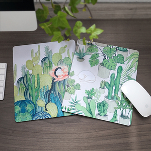 文艺小清新原创手绘鼠标垫加厚