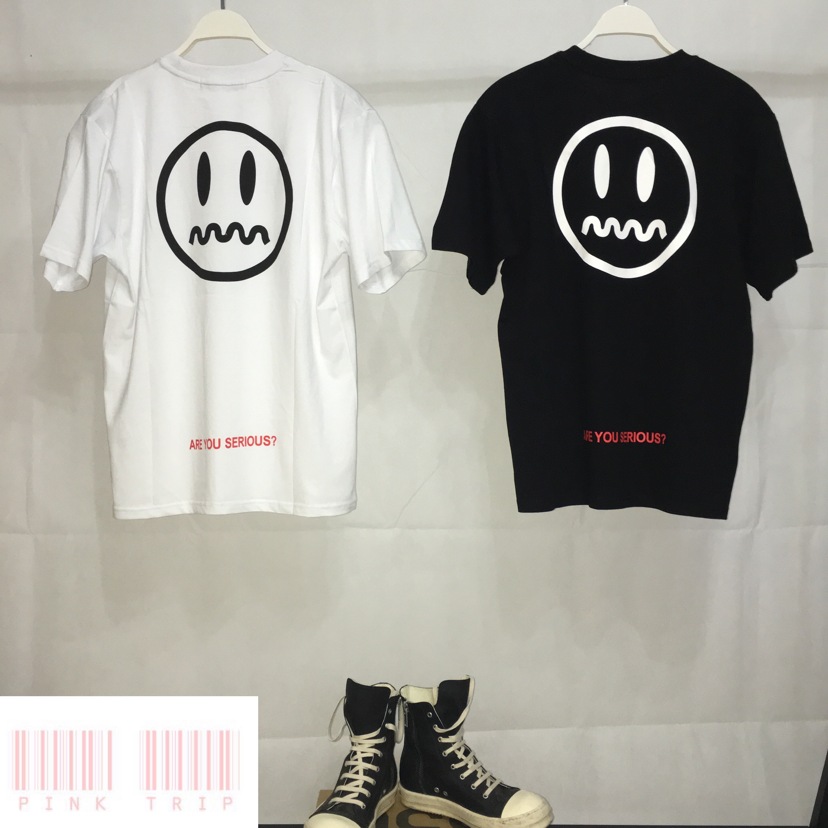 官方正品现货 beaster 17ss woodman 小恶魔鬼脸 哭脸短袖情侣t恤