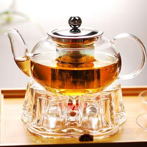 耐热玻璃花茶壶