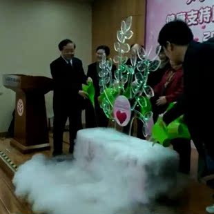 发光树干冰启动台亚克力led发光树舞台特效庆典仪式启动道具租赁