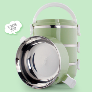 日式创意不锈钢多层保温饭盒