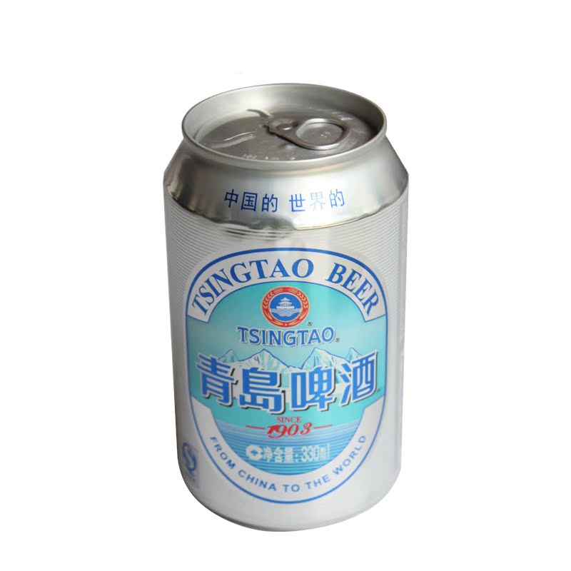 tsingtao/青岛啤酒1903银罐整箱青岛啤酒易拉罐330ml*24听/箱小瓶