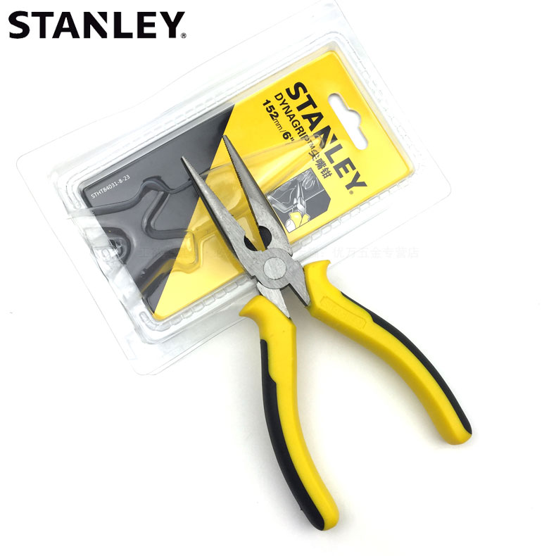 stanley/史丹利尖嘴钳6寸尖咀钳 stht84031-8-23/8寸84032 84-100