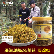 花茶石斛花雁荡山 铁皮枫斗鲜条非霍山 干花 仿野生铁皮石斛 岩壁