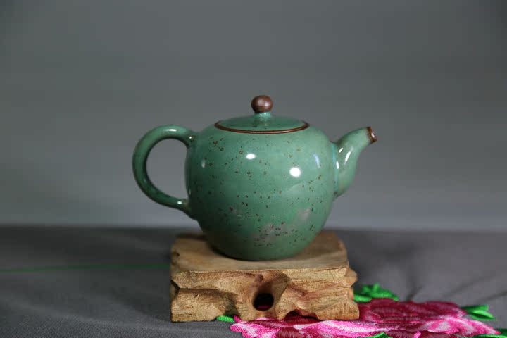 正钧社钧瓷美人肩功夫茶具纯手工陶瓷茶壶高档单壶禹州钧窑泡茶壶