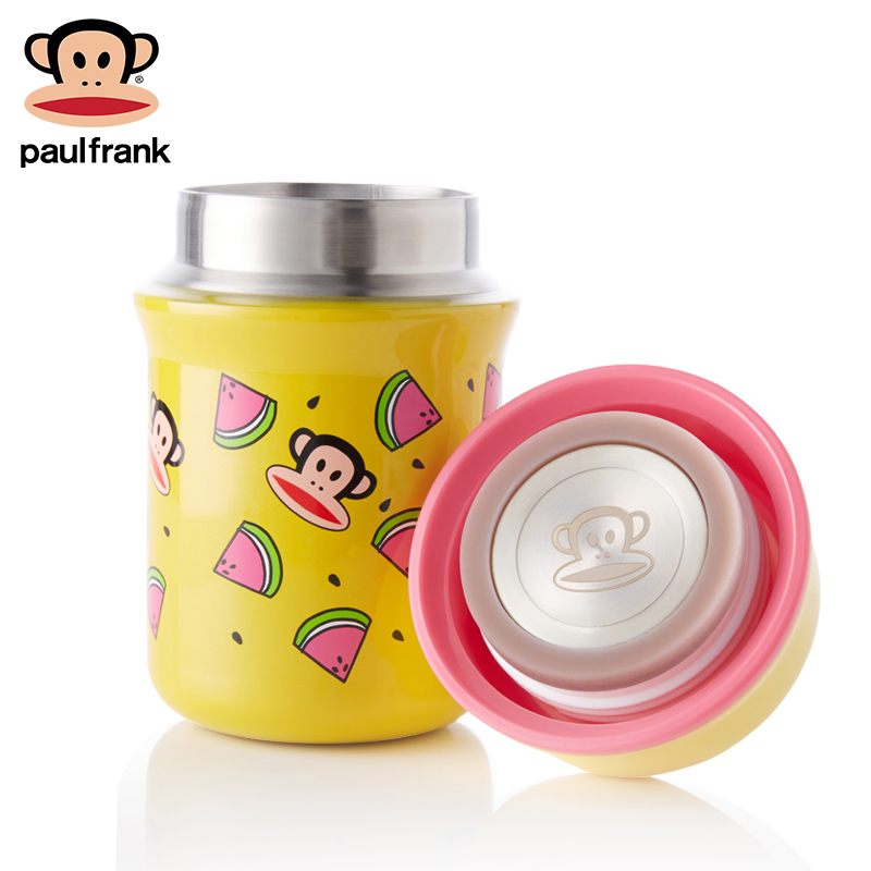 paulfrank/大嘴猴便携小巧保温杯女可爱大肚水杯儿童学生杯子水壶